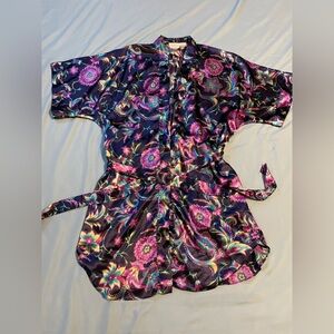 Floral Kimono Robe with Belt